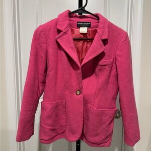 Vintage Harve Benard by Benard Holtzman Petite Pink Wool
Blazer Dress Jacket